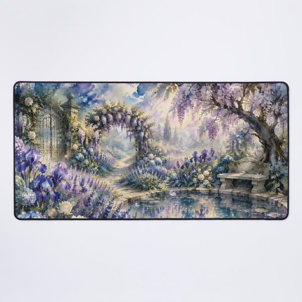 Item preview, Enchanted Garden Watercolor Dreamscape designed and sold by sigmaartstudio.