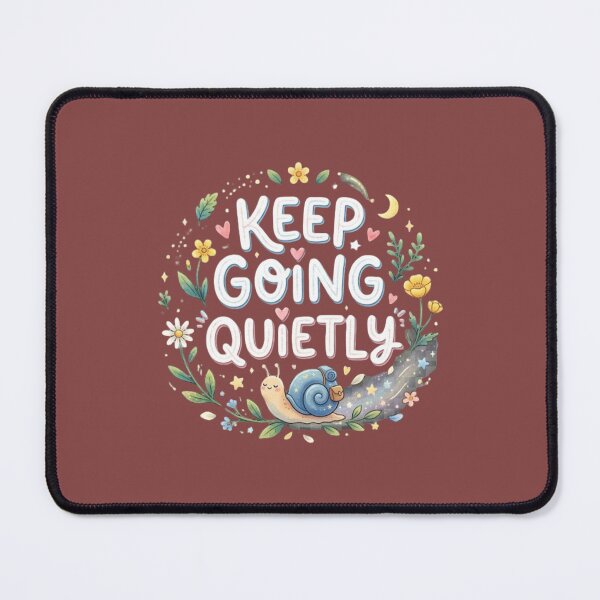 Item preview, Keep Going Quietly Quote | Minimalist Motivational Aesthetic quote designed and sold by WallMuseStudio .