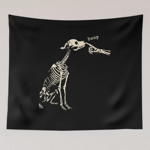 Item preview, Divertido esqueleto de perro Boop para Halloween designed and sold by nosu-art-pod.