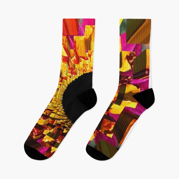 Item preview, Magenta and Gold Pixelated Flower designed and sold by SilentBloomLab.