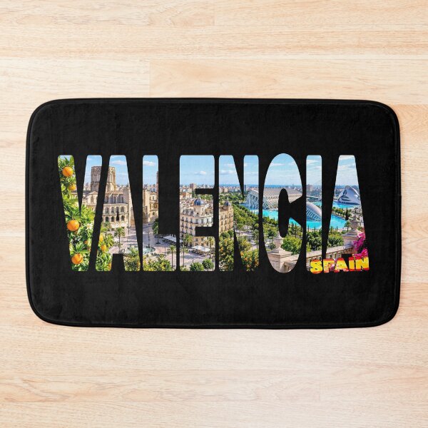 Item preview, VALENCIA España - Camiseta con diseño de pegatinas de lugares turísticos de Valencia (naranjas) designed and sold by Adam Gormley.