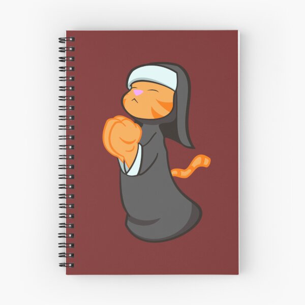 Item preview, Nun Cat Sticker designed and sold by Outside Outerspace.