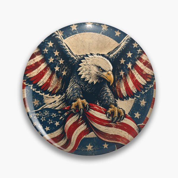 Item preview, Bald Eagle American Flag Patriotic Wings designed and sold by Avenuse style.