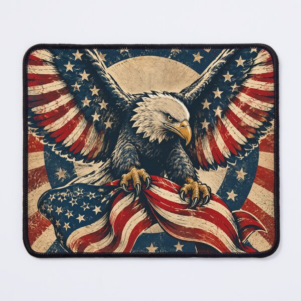 Item preview, Bald Eagle American Flag Patriotic Wings designed and sold by Avenuse style.