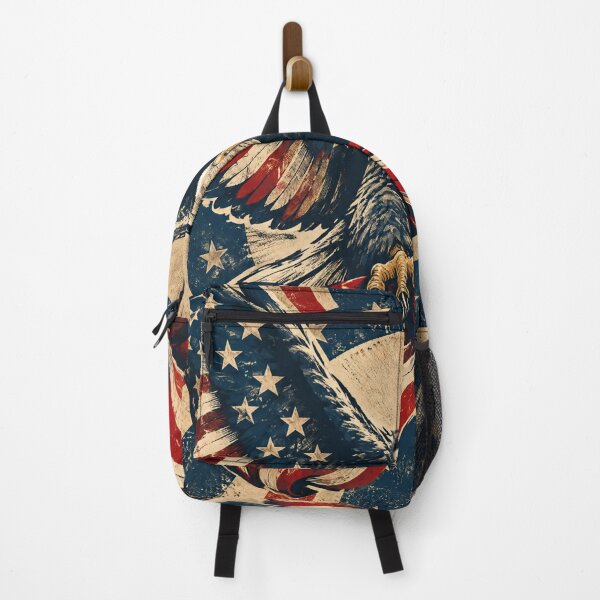 Item preview, Bald Eagle American Flag Patriotic Wings designed and sold by Avenuse style.