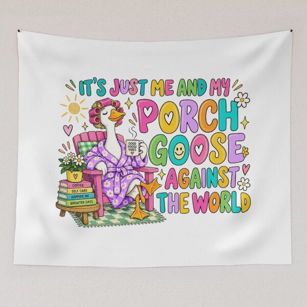 Item preview, Funny Porch Goose, Silly Goose Humor, Goose Lover, Quirky Garden Goose, Cottagecore Goose, Funny Farm Animal, Porch Goose Gift, Whimsical Goose designed and sold by Quiajia.
