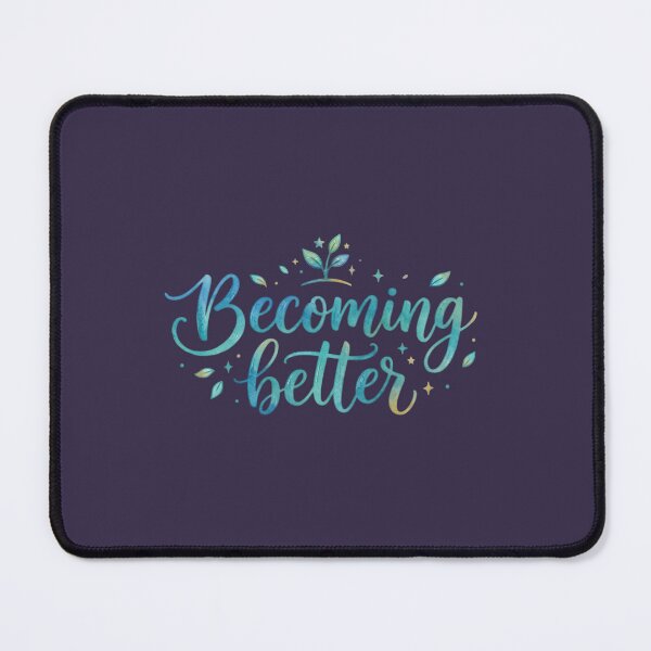 Item preview, Becoming Better Quote | Minimalist Self Growth Aesthetic Design designed and sold by WallMuseStudio .