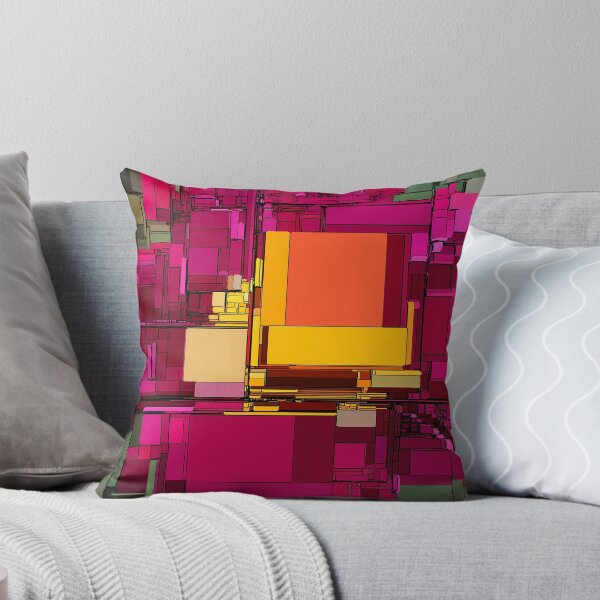 Item preview, Geometric Composition in Magenta and Gold designed and sold by SilentBloomLab.