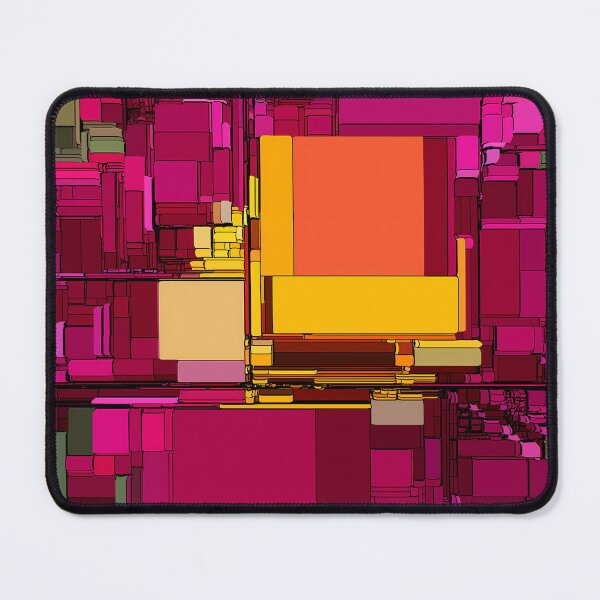 Item preview, Geometric Composition in Magenta and Gold designed and sold by SilentBloomLab.