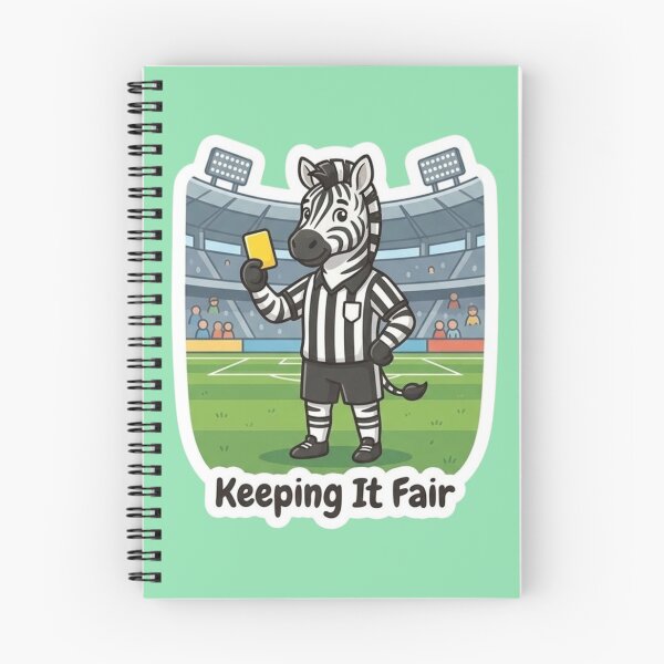 Item preview, Cute Zebra Referee – Keeping It Fair Soccer Referee Gift designed and sold by Isliath.