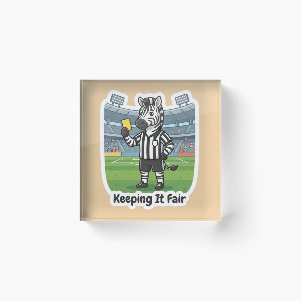 Item preview, Cute Zebra Referee – Keeping It Fair Soccer Referee Gift designed and sold by Isliath.