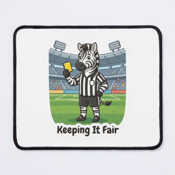 Item preview, Cute Zebra Referee – Keeping It Fair Soccer Referee Gift designed and sold by Isliath.
