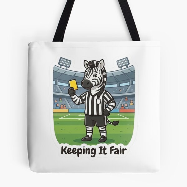 Item preview, Cute Zebra Referee – Keeping It Fair Soccer Referee Gift designed and sold by Isliath.