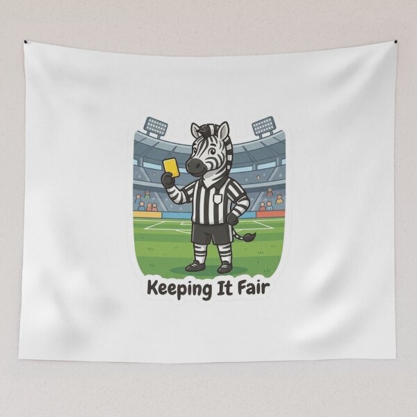 Item preview, Cute Zebra Referee – Keeping It Fair Soccer Referee Gift designed and sold by Isliath.