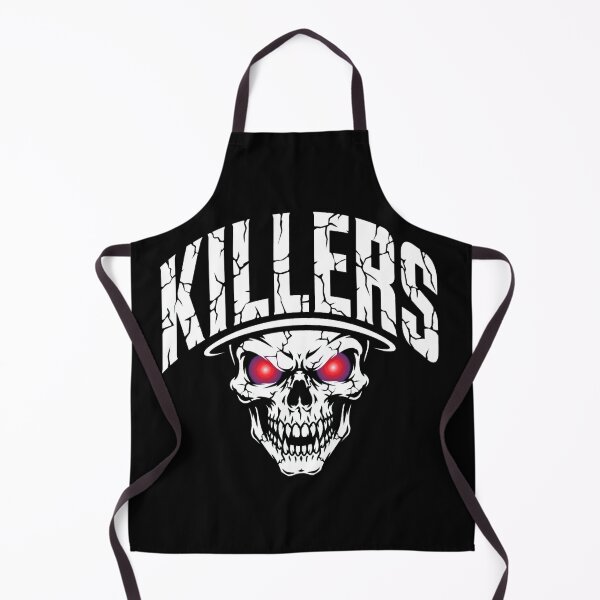 Item preview, KILLERS Skull With Red Eyes - Cracked Text Streetwear Logo Design designed and sold by LunaGlow Studio.