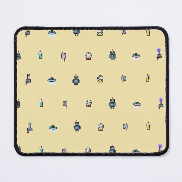 Item preview, 1950s Atomic Age Raygun Gothic Retro Sci Fi Space Micro Icon Grid Pattern designed and sold by KungPowUnicorn.