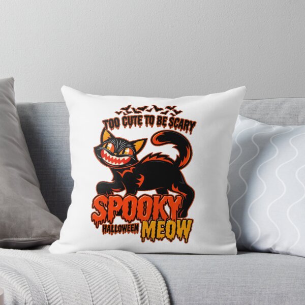 Item preview, Too Cute To Be Scary Spooky Meow Halloween Cat designed and sold by Slyguy88.