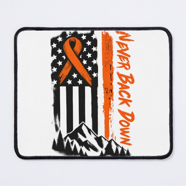 Item preview, ADHD Awareness Never Back Down Flag Design for Support and Motivation designed and sold by Succpreme.