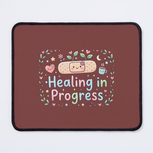 Item preview, Healing in Progress Quote | Minimalist Mental Health Aesthetic Design designed and sold by WallMuseStudio .