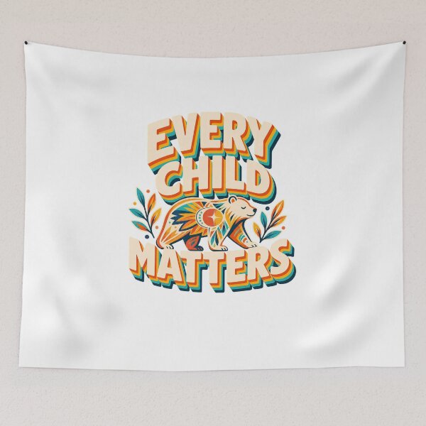 Item preview, Every Child Matters Retro Feather Art designed and sold by SoyLamderma.