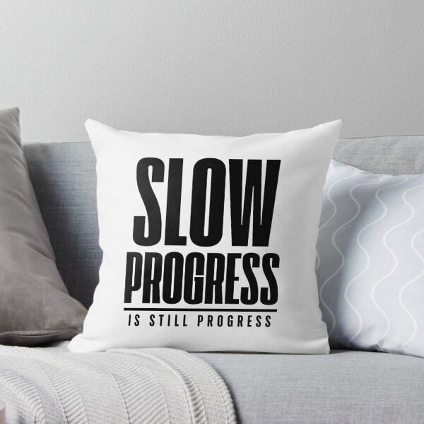 Item preview, Slow Progress Is Still Progress - Bold Gym Motivation Fitness Quote designed and sold by Knacky Print.