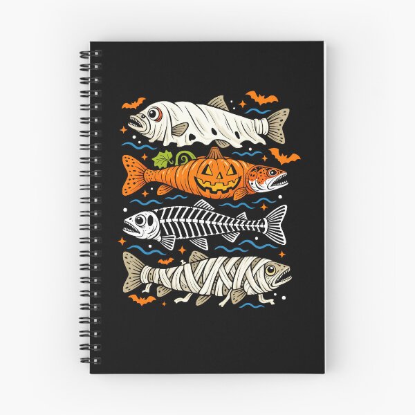 Item preview, Ghost Skeleton Trout Fish Funny Halloween Fishing designed and sold by nosu-art-pod.