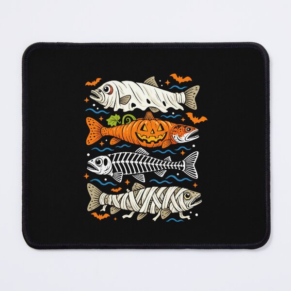 Item preview, Ghost Skeleton Trout Fish Funny Halloween Fishing designed and sold by nosu-art-pod.