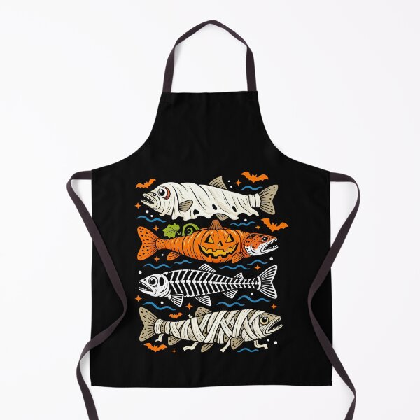 Item preview, Ghost Skeleton Trout Fish Funny Halloween Fishing designed and sold by nosu-art-pod.