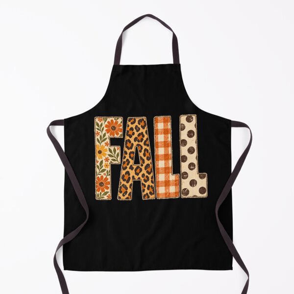 Item preview, Distressed Mixed Pattern FALL Lettering | Retro Floral, Leopard & Gingham Autumn Varsity Chic designed and sold by BumbleBloom7.