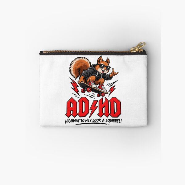 Item preview, ADHD Funny Hey Look A Squirrel Humor Design for Attention and Focus designed and sold by Milk McLactose.