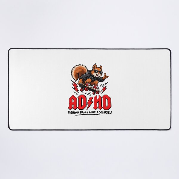 Item preview, ADHD Funny Hey Look A Squirrel Humor Design for Attention and Focus designed and sold by Milk McLactose.