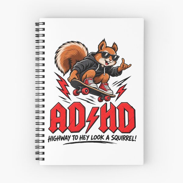 Item preview, ADHD Funny Hey Look A Squirrel Humor Design for Attention and Focus designed and sold by Milk McLactose.
