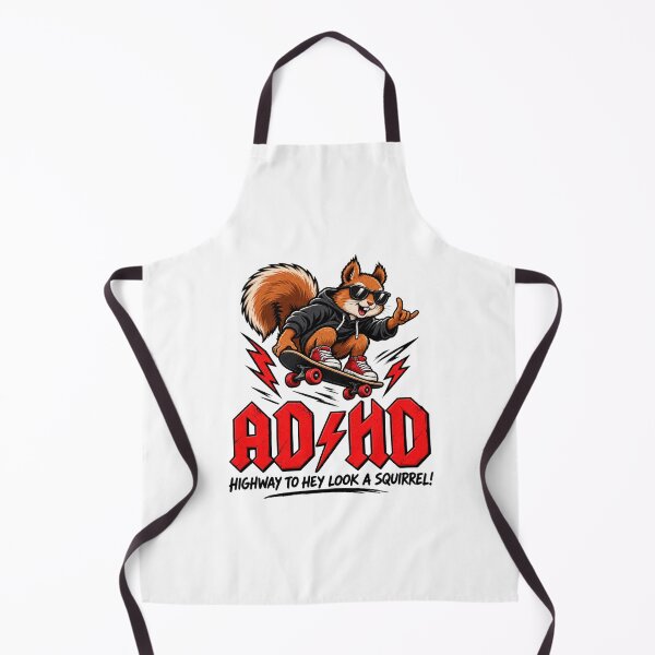 Item preview, ADHD Funny Hey Look A Squirrel Humor Design for Attention and Focus designed and sold by Milk McLactose.