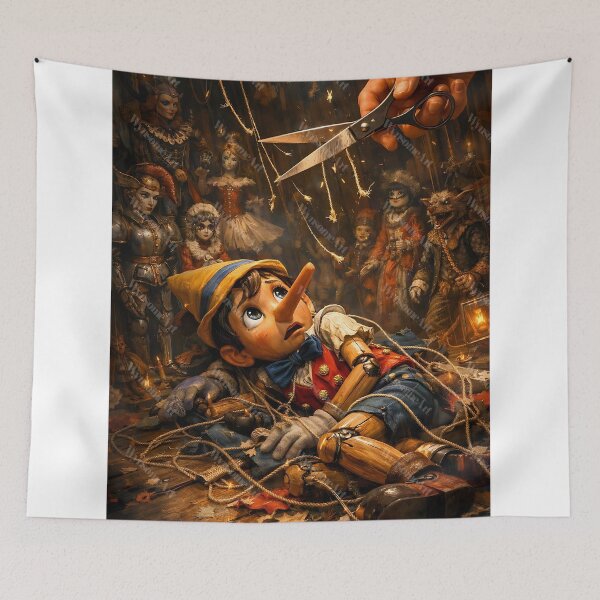 Item preview, Pinocchio Strings No More  designed and sold by WynsomeArt.
