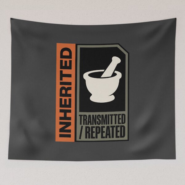 Item preview, Inherited Transmitted Mortar Pestle Pharmacist Graphic designed and sold by SplashTastic.