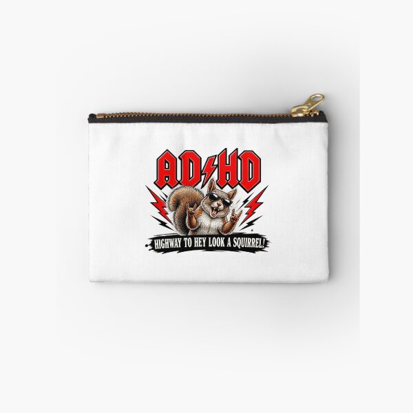 Item preview, ADHD Humor Design Featuring Highway and Squirrel Illustration designed and sold by Milk McLactose.