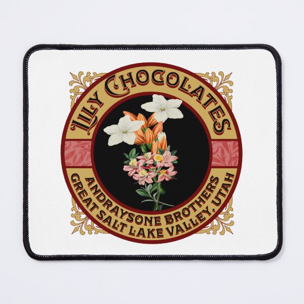 Item preview, Vintage Lily Chocolates Floral Label Retro Ad Graphic designed and sold by 2025TeeOdyssey.