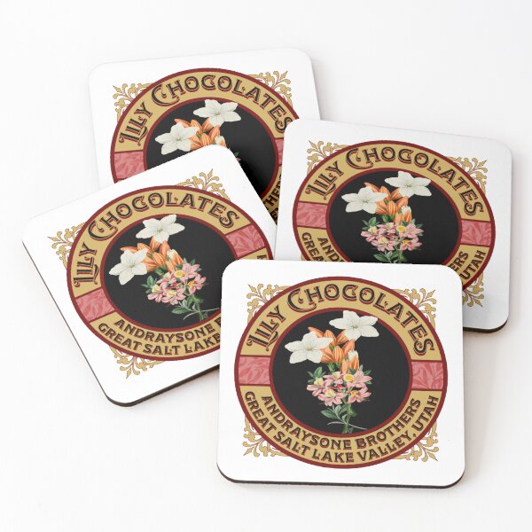 Item preview, Vintage Lily Chocolates Floral Label Retro Ad Graphic designed and sold by 2025TeeOdyssey.