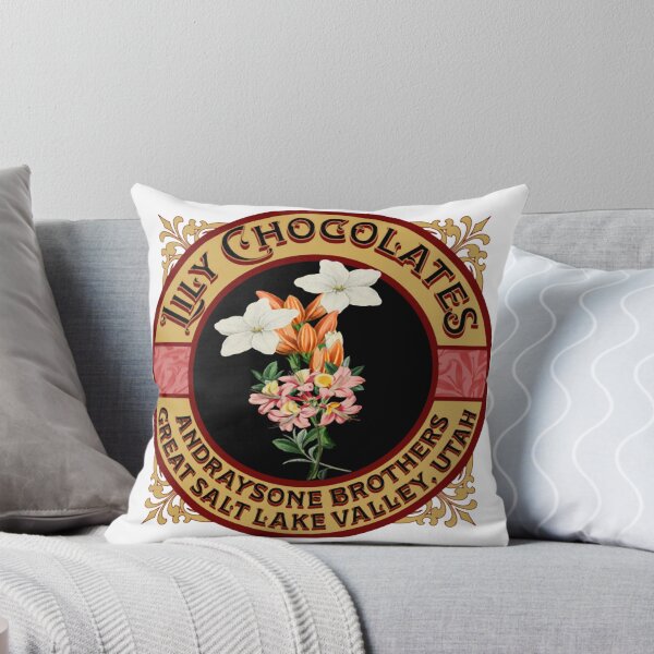Item preview, Vintage Lily Chocolates Floral Label Retro Ad Graphic designed and sold by 2025TeeOdyssey.