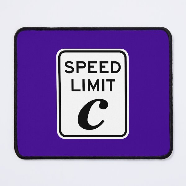 Item preview, Speed Limit Light Speed (c) Sign designed and sold by Karate Octopus.
