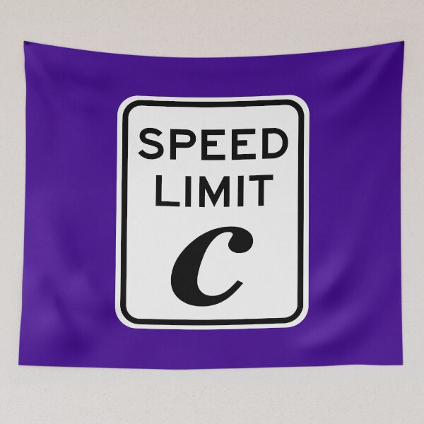 Item preview, Speed Limit Light Speed (c) Sign designed and sold by Karate Octopus.