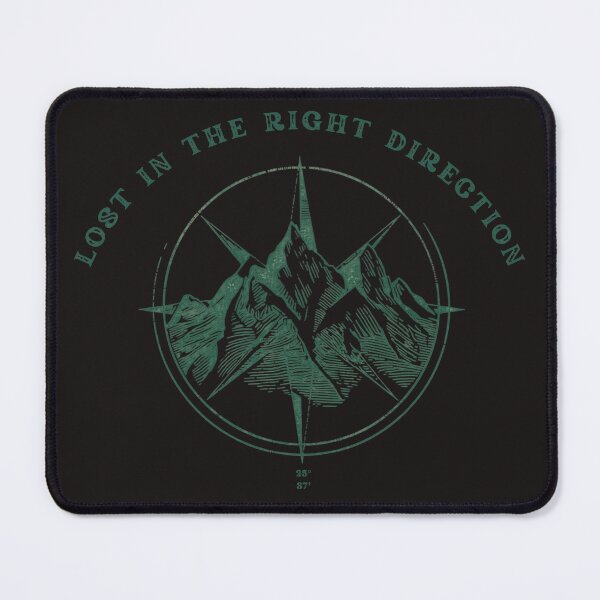 Item preview, Lost In the Right Direction - Vintage Mountain Compass designed and sold by DecibelDecor034.