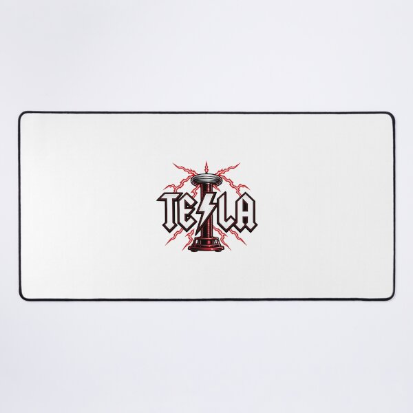 Item preview, Tesla and AC DC Inspired Electrical Science and Rock Music Design designed and sold by BrattyCatty.