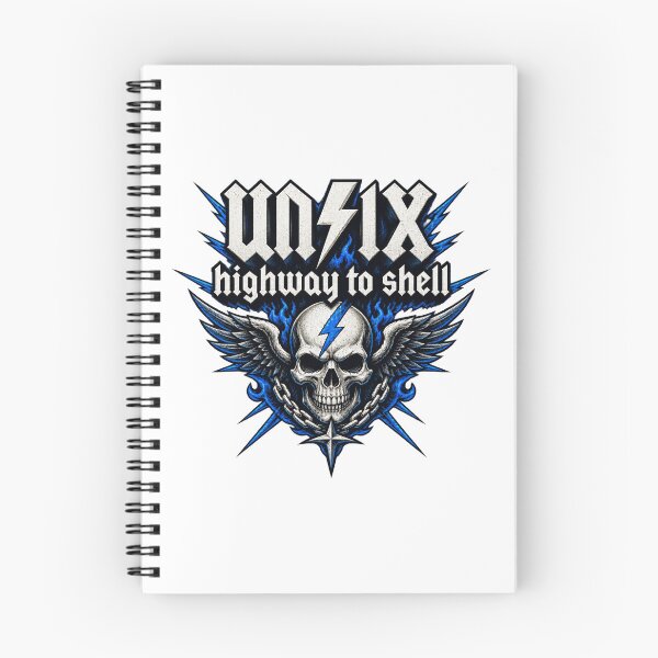 Item preview, UNIX Highway to Shell Command Line Illustration designed and sold by Dahlak-Clothing.