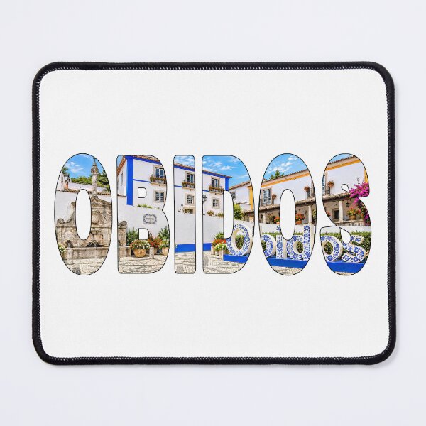 Item preview, OBIDOS - Portugal Oeste Region Beautiful Walled Medieval Town Sign designed and sold by Adam Gormley.