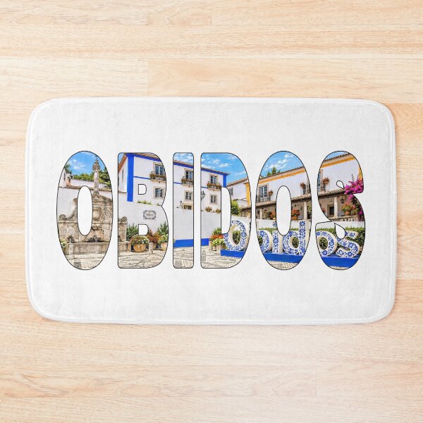 Item preview, OBIDOS - Portugal Oeste Region Beautiful Walled Medieval Town Sign designed and sold by Adam Gormley.