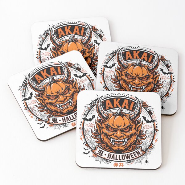 Item preview, Akai Oni Pumpkin Halloween - Japanese Pumpkin Demon Yokai designed and sold by Tsuiho_art.