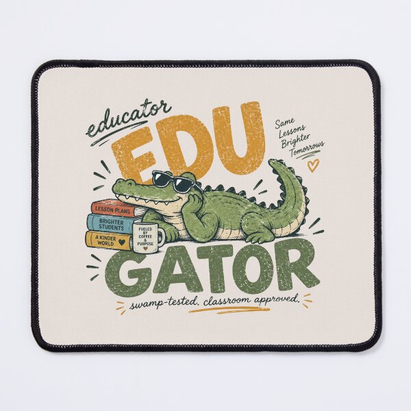 Item preview, Funny Alligator Teacher, Retro Gator Classroom, Educator Gator, Cute School Teacher, Back to School, Alligator Lover, Teacher Gift, Classroom Humor designed and sold by Quiajia.