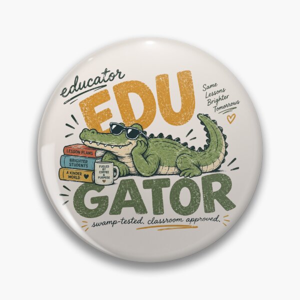 Item preview, Funny Alligator Teacher, Retro Gator Classroom, Educator Gator, Cute School Teacher, Back to School, Alligator Lover, Teacher Gift, Classroom Humor designed and sold by Quiajia.