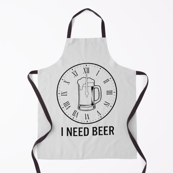 Item preview, I Need Beer Vintage Clock Funny Drinking Humor designed and sold by ANJ Creative Designs.